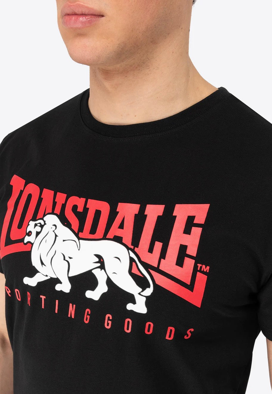 Lonsdale - Ervan Black/Red/White - T-Shirt | Men-Image
