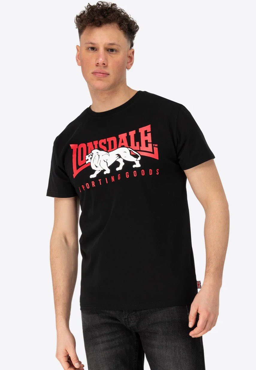 Lonsdale - Ervan Black/Red/White - T-Shirt | Men-Image