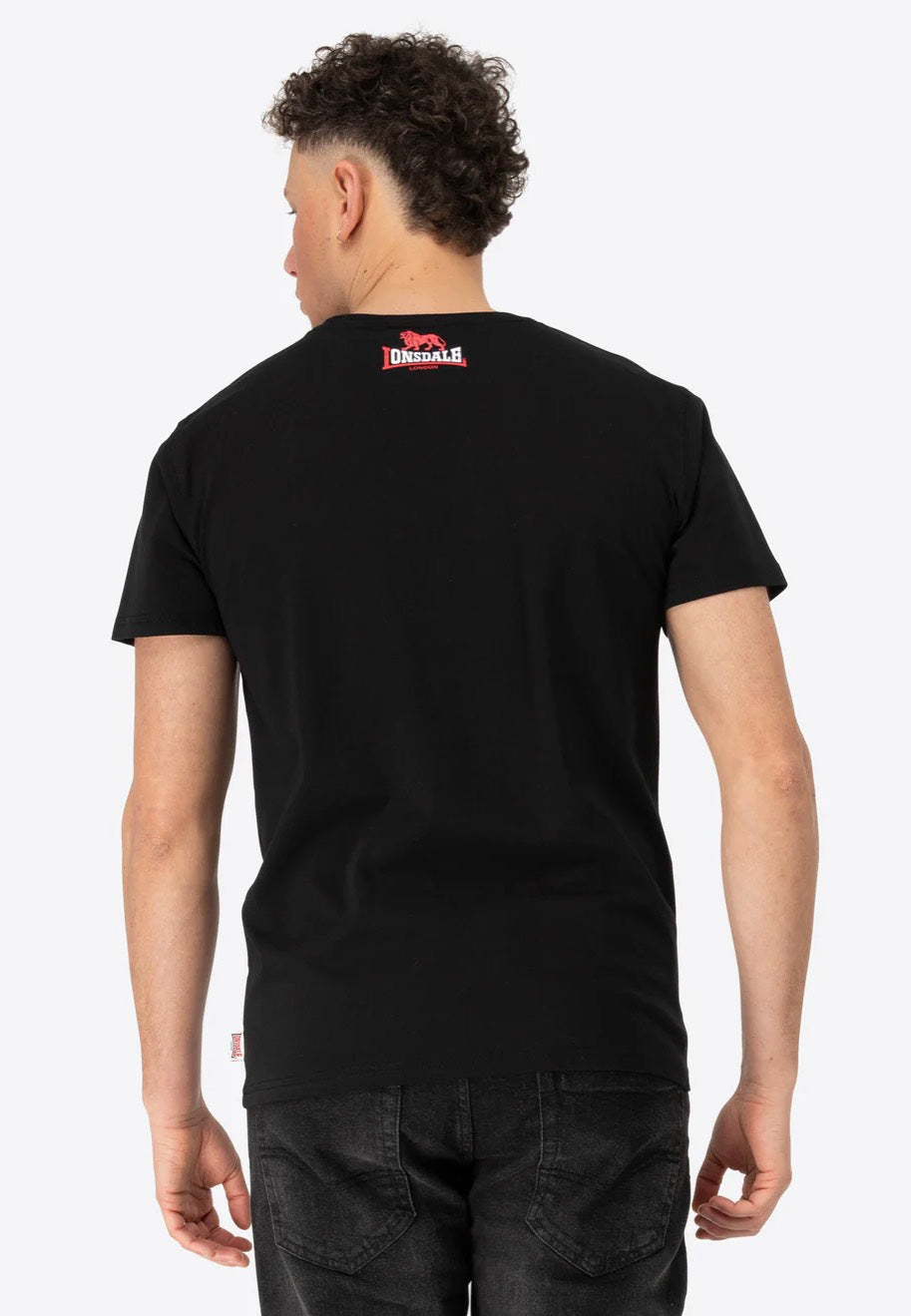 Lonsdale - Ervan Black/Red/White - T-Shirt | Men-Image