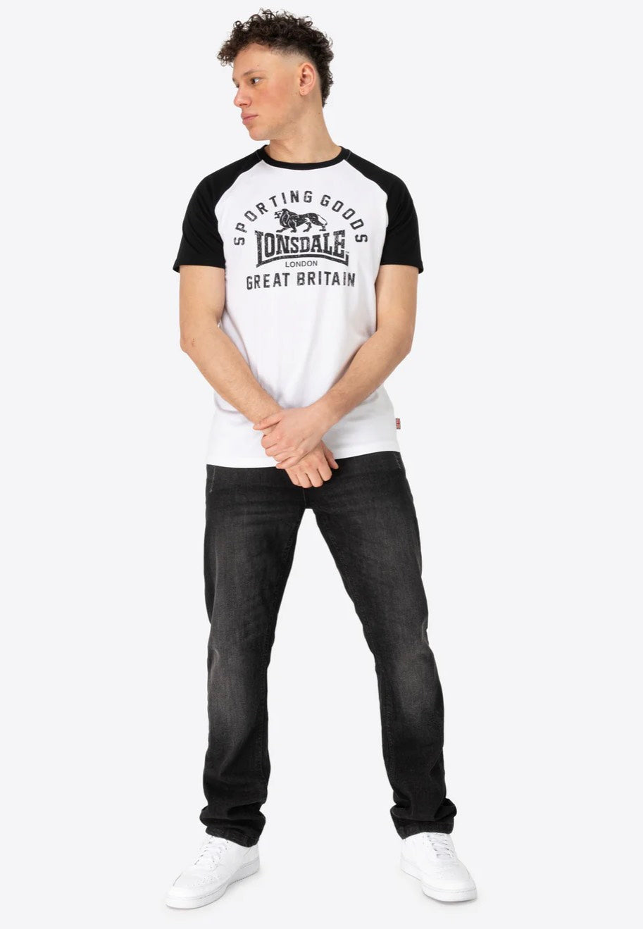 Lonsdale - Trenance White/Black - T-Shirt | Men-Image