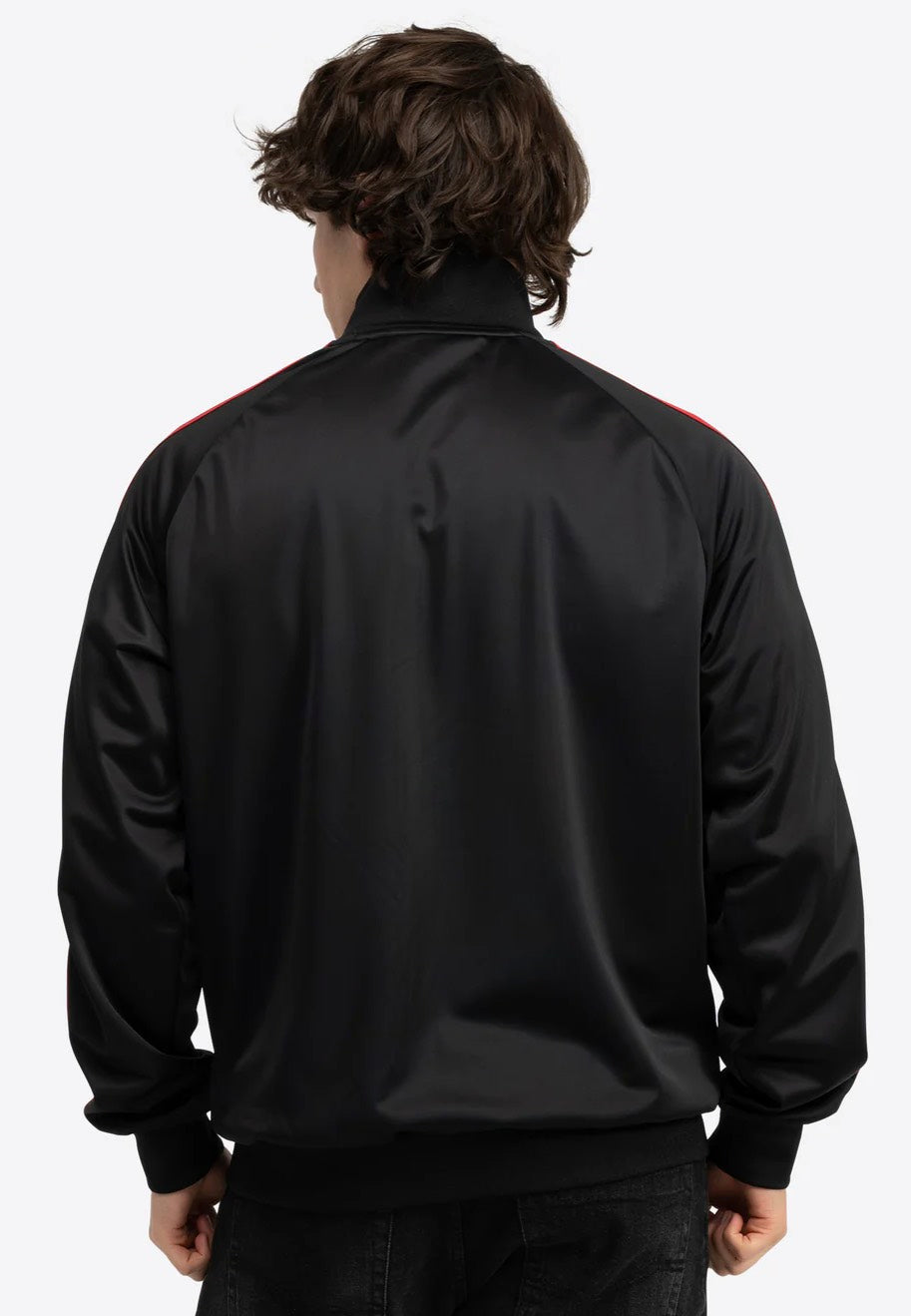Lonsdale - Bracklesham Black/Dark Red/White - Track Jacket | Men-Image