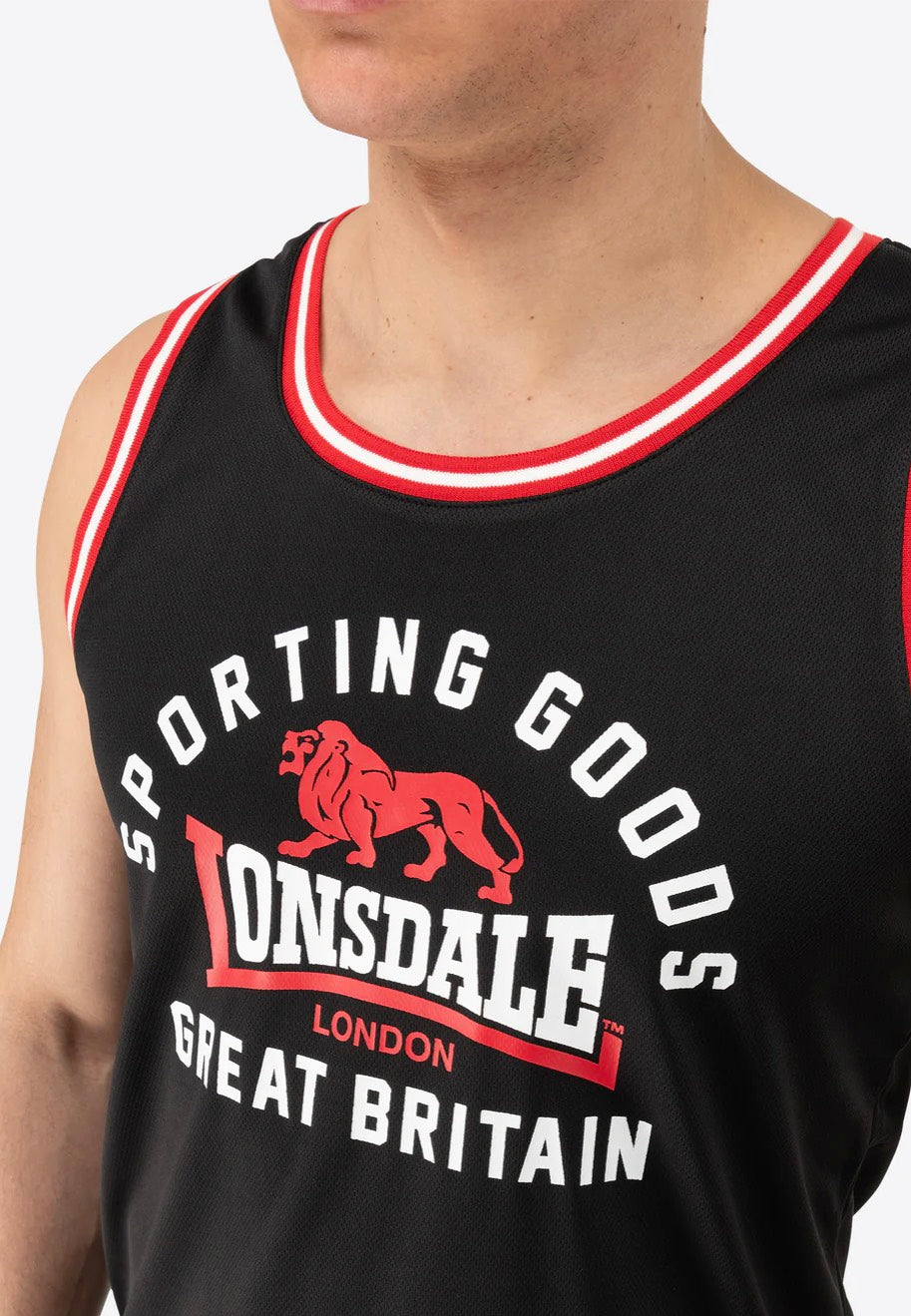 Lonsdale - Pewsey Black/Red/White - Tracksuit | Men-Image