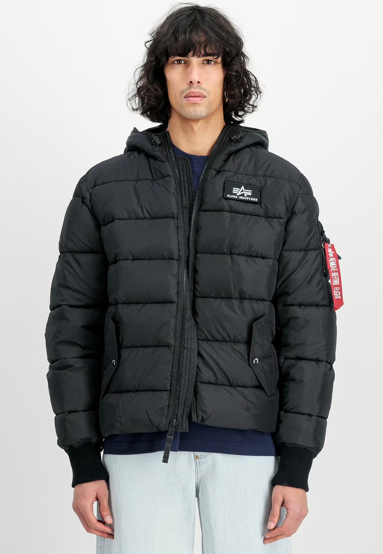 ALPHA INDUSTRIES ブラックダウンジャケット X-LARGE XLARGE（エクストラ ラージ） ダウンジャケット ダウン メンズ