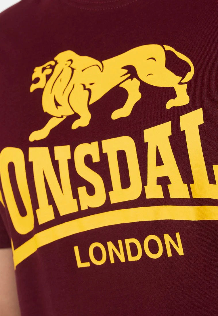 Lonsdale - Logo Vintage Oxblood - T-Shirt | Men-Image