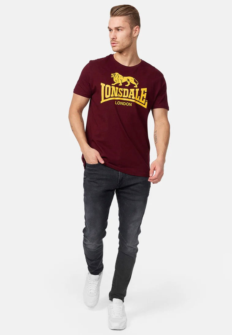 Lonsdale - Logo Vintage Oxblood - T-Shirt | Men-Image