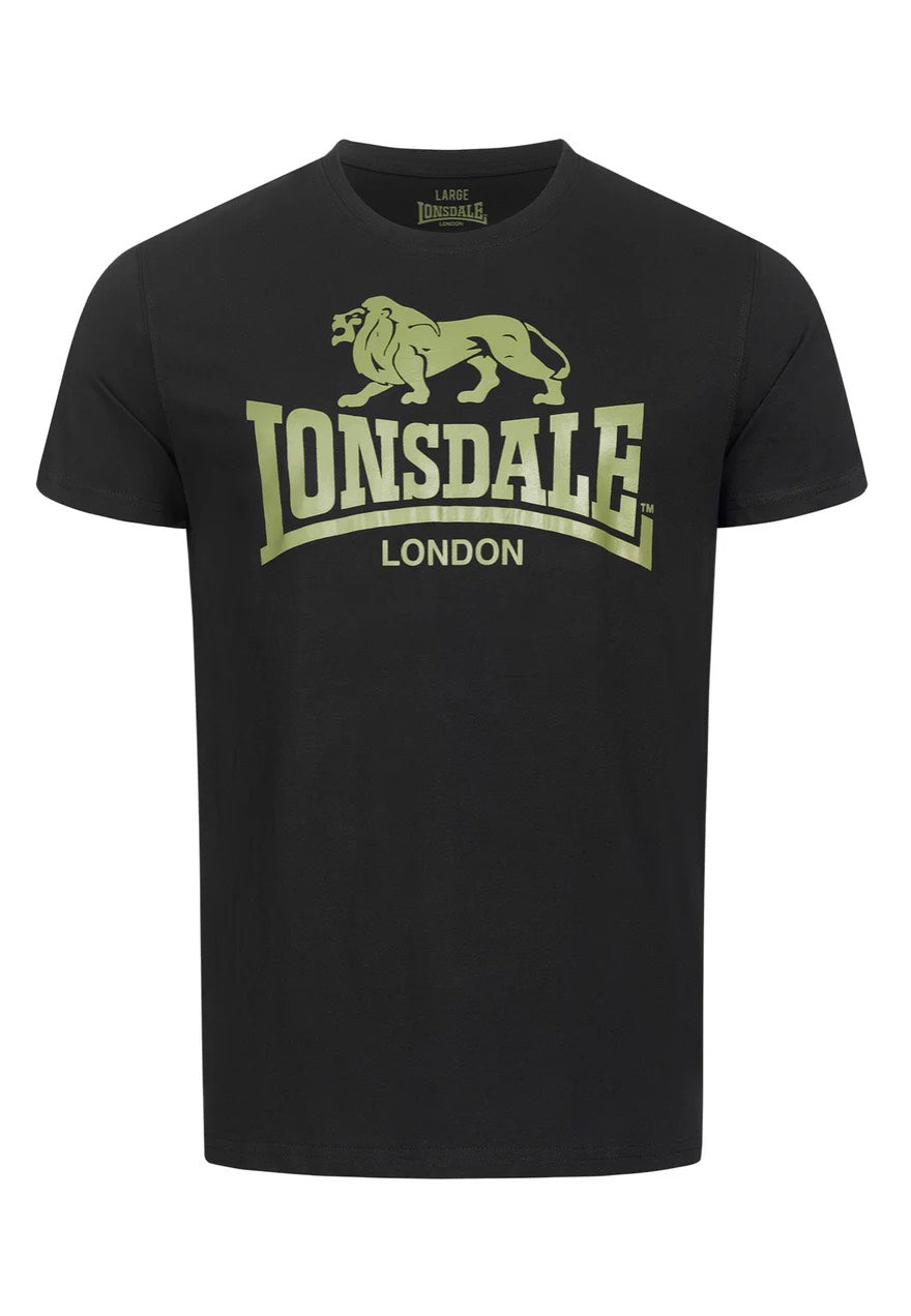 Lonsdale - Logo Black/Olive - T-Shirt | Men-Image