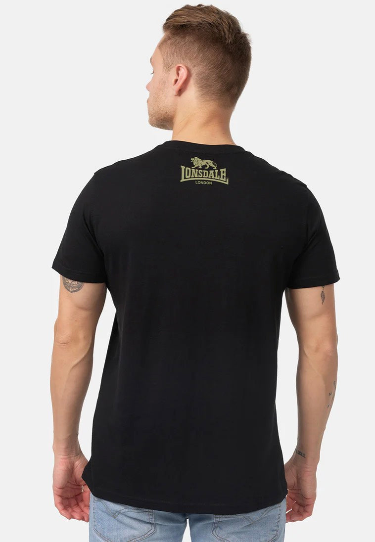 Lonsdale - Logo Black/Olive - T-Shirt | Men-Image