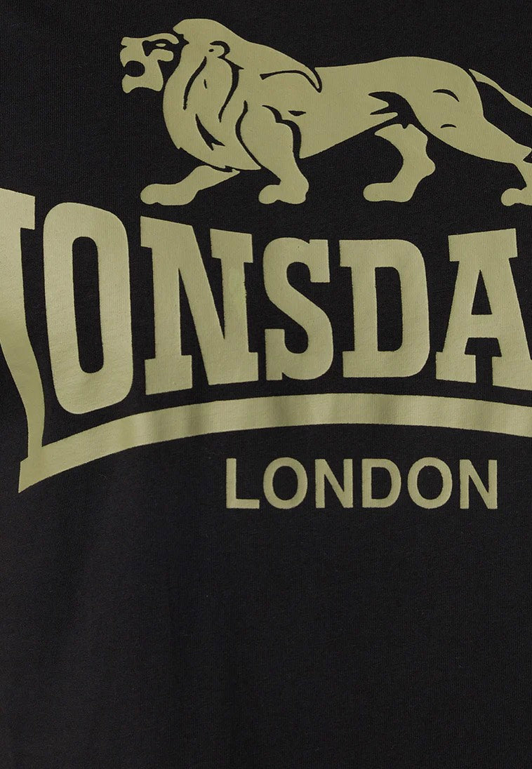 Lonsdale - Logo Black/Olive - T-Shirt | Men-Image