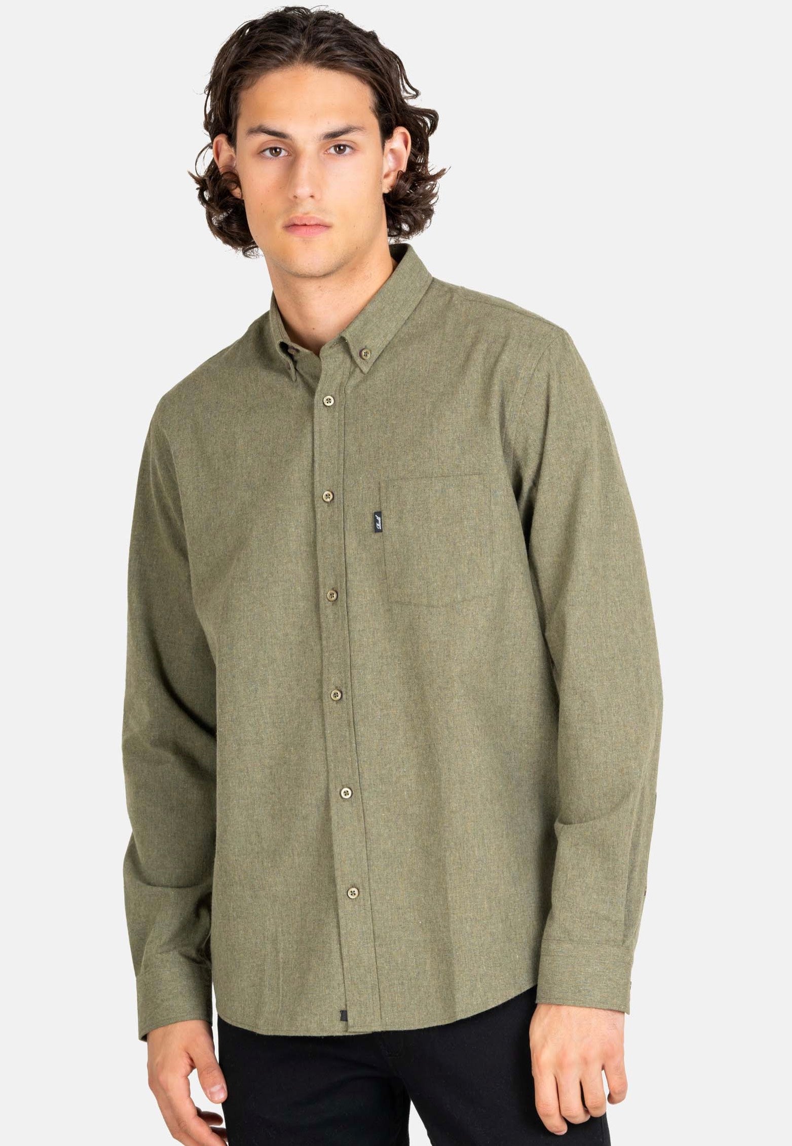REELL - Nordic Light Olive - Shirt | Men-Image