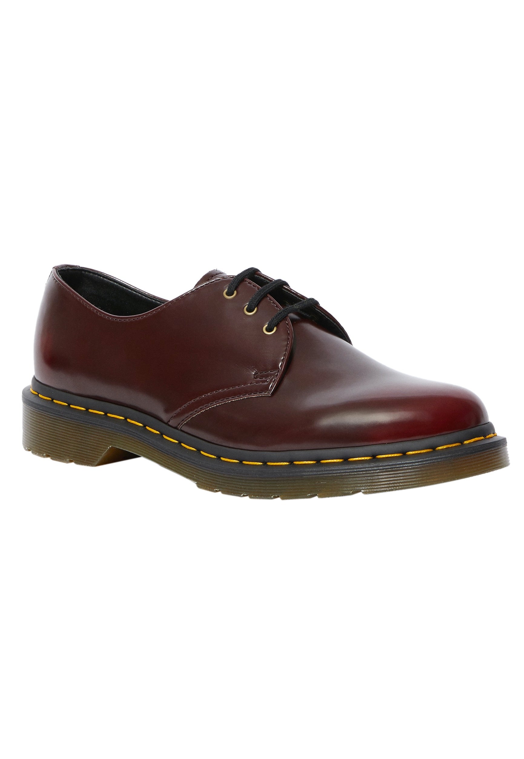 Dr. Martens - Vegan 1461 Cherry Red Oxford Rub Off - Shoes | Neutral-Image