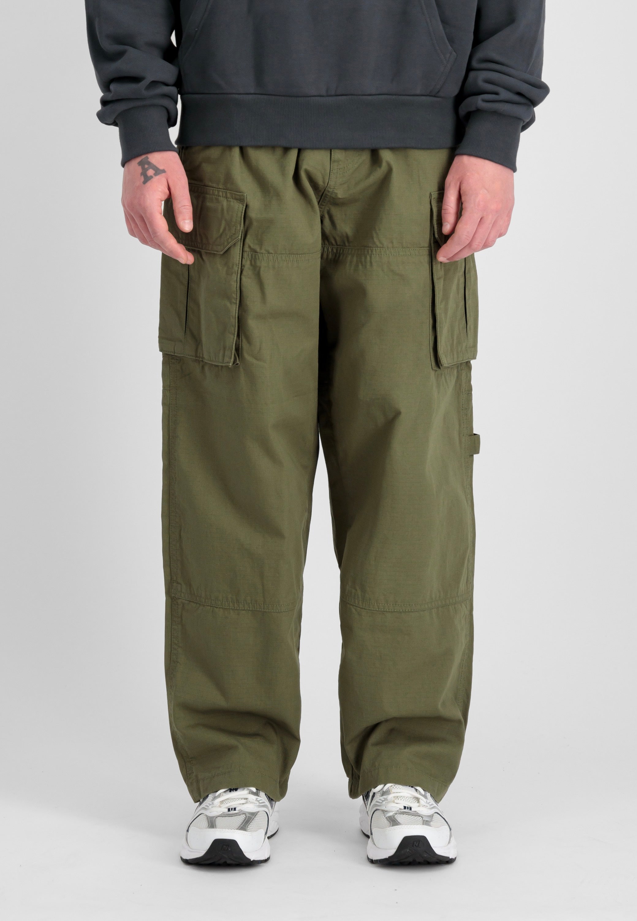 Alpha Industries - Ripstop Patchwork Dark Olive - Pants | Men-Image