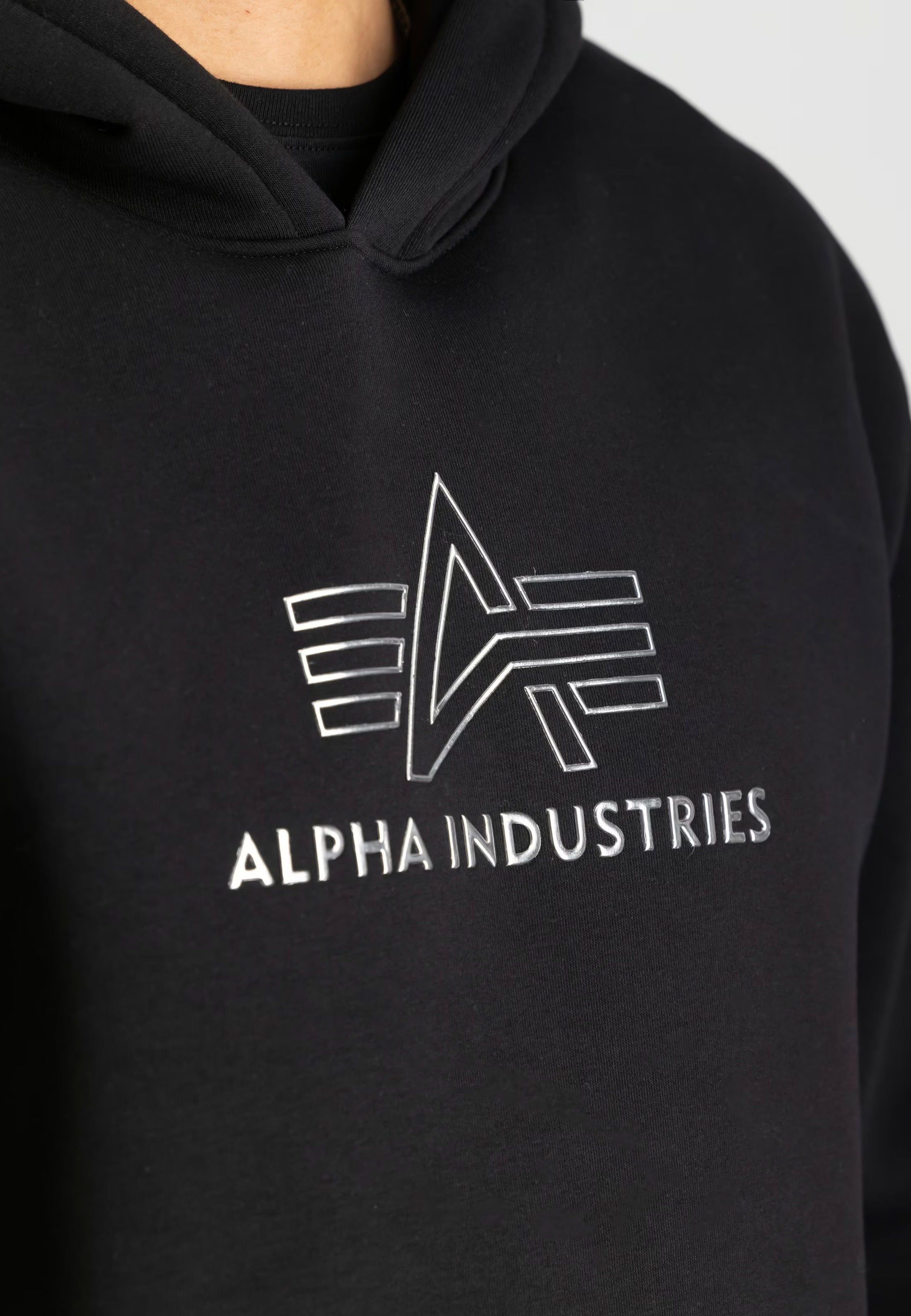 Alpha Industries - Basic TPU Black/Chrome - Hoodie | Men-Image