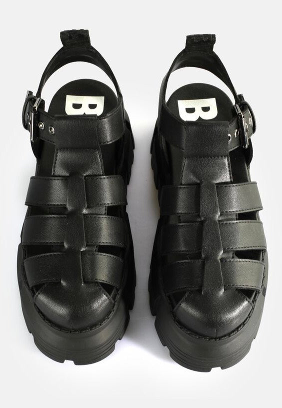 Buffalo - Ava Fisher Vegan Nappa Black - Girl Sandals | Women-Image