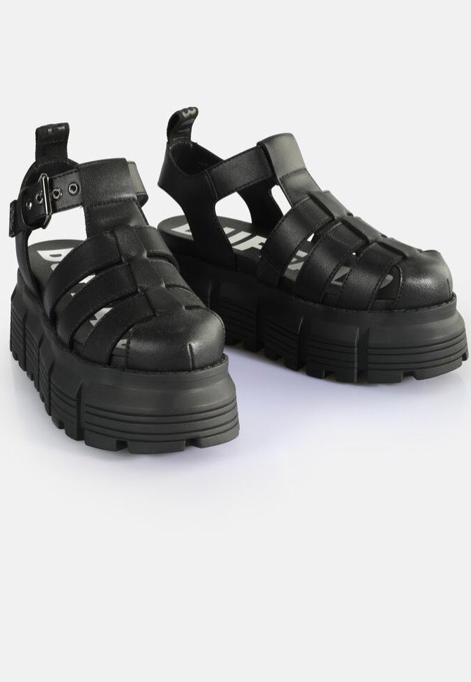 Buffalo - Ava Fisher Vegan Nappa Black - Girl Sandals | Women-Image