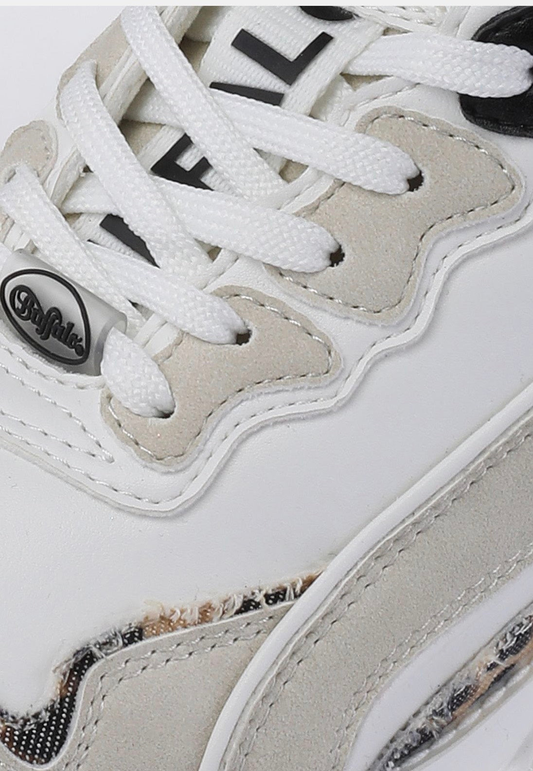 Buffalo - CLD Chai Vegan White/Beige/Leo - Girl Shoes | Women-Image