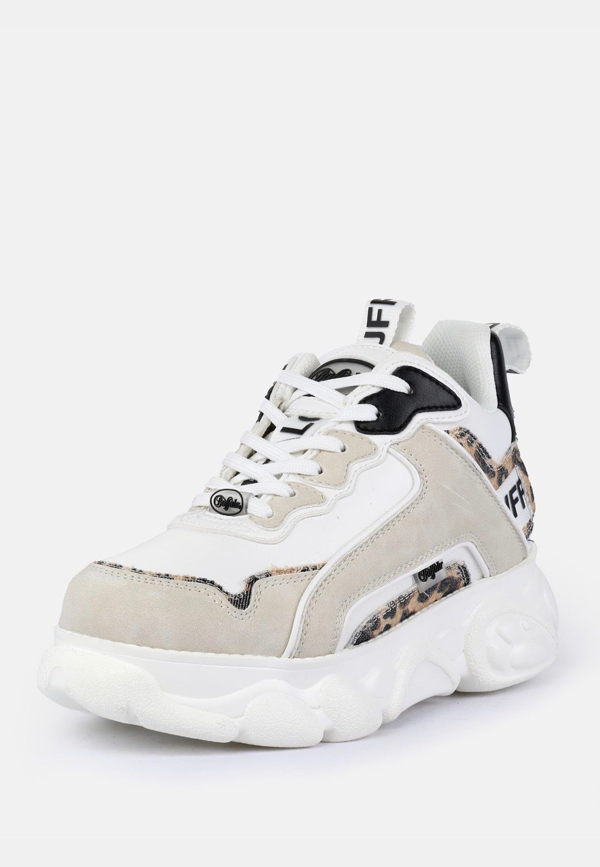 Buffalo - CLD Chai Vegan White/Beige/Leo - Girl Shoes | Women-Image
