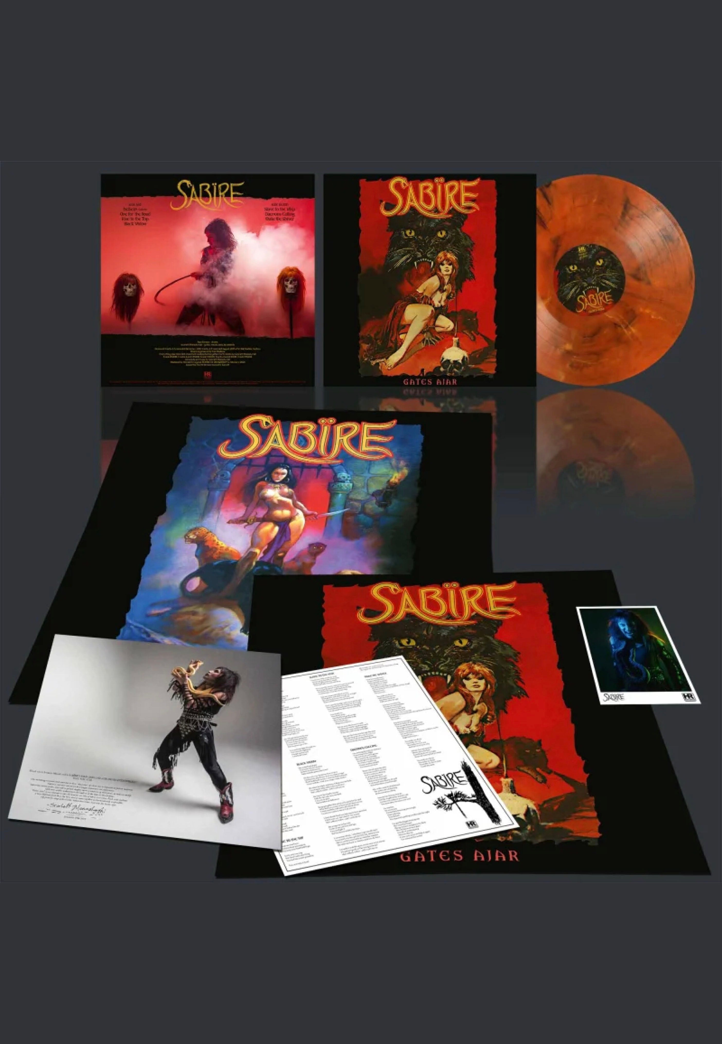 Sabire - Gates Ajar Ltd- Orange/Black - Marbled Vinyl | Neutral-Image