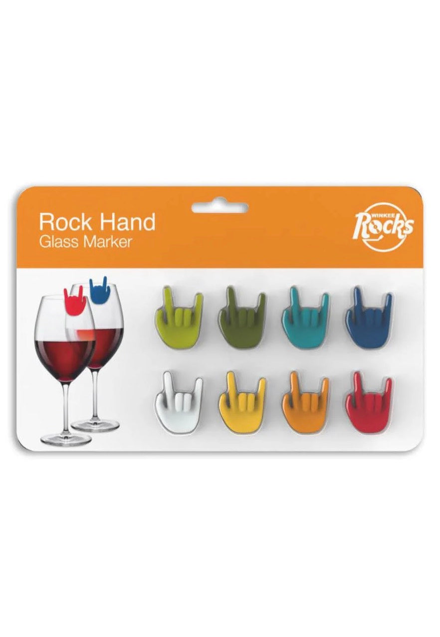 Winkee Rocks - Rock Hand Set Of 8 - Glass Marker | Neutral-Image