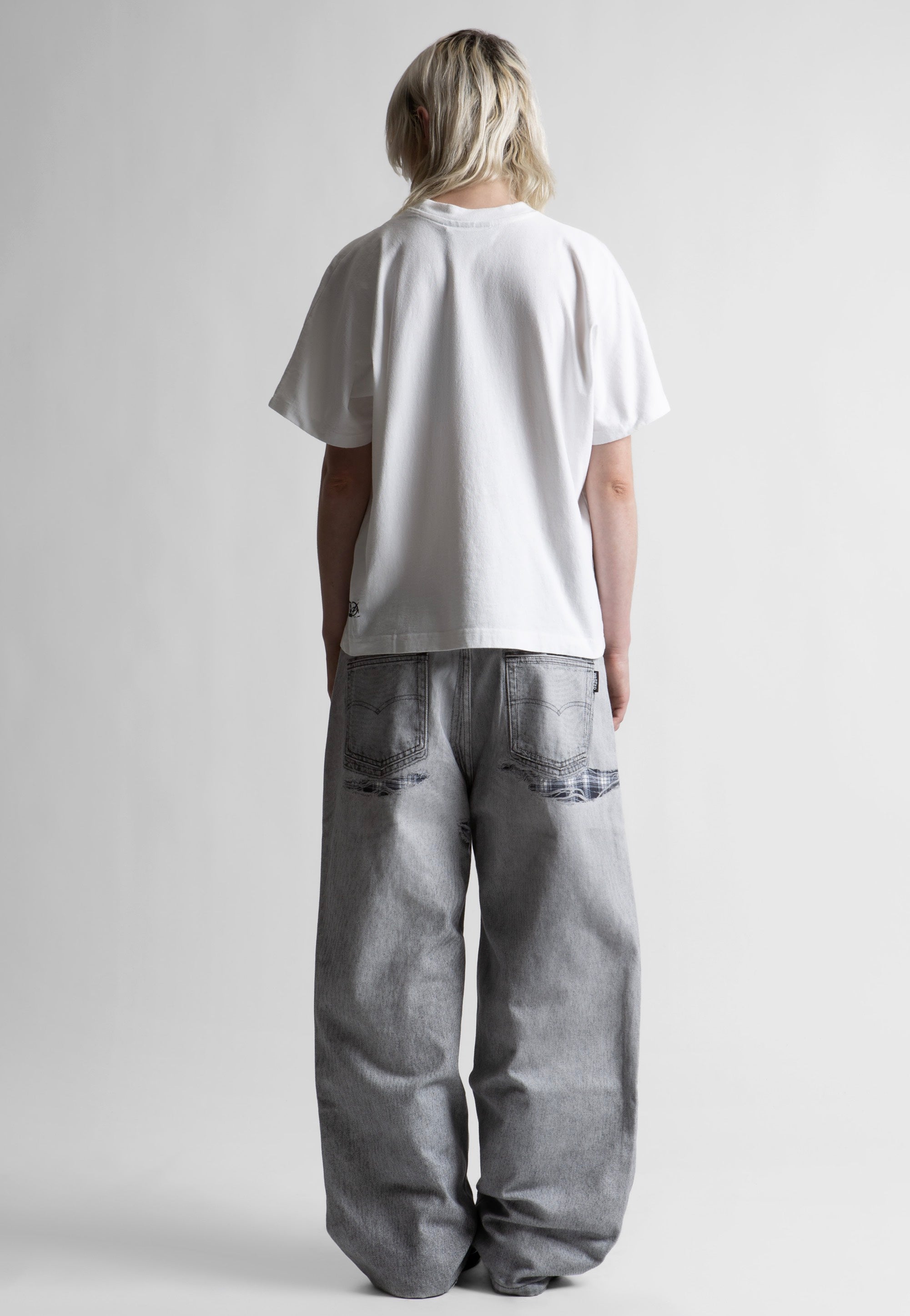 Wasted Paris - Trompe L'Oeil Grant Faded Grey - Jeans | Women-Image