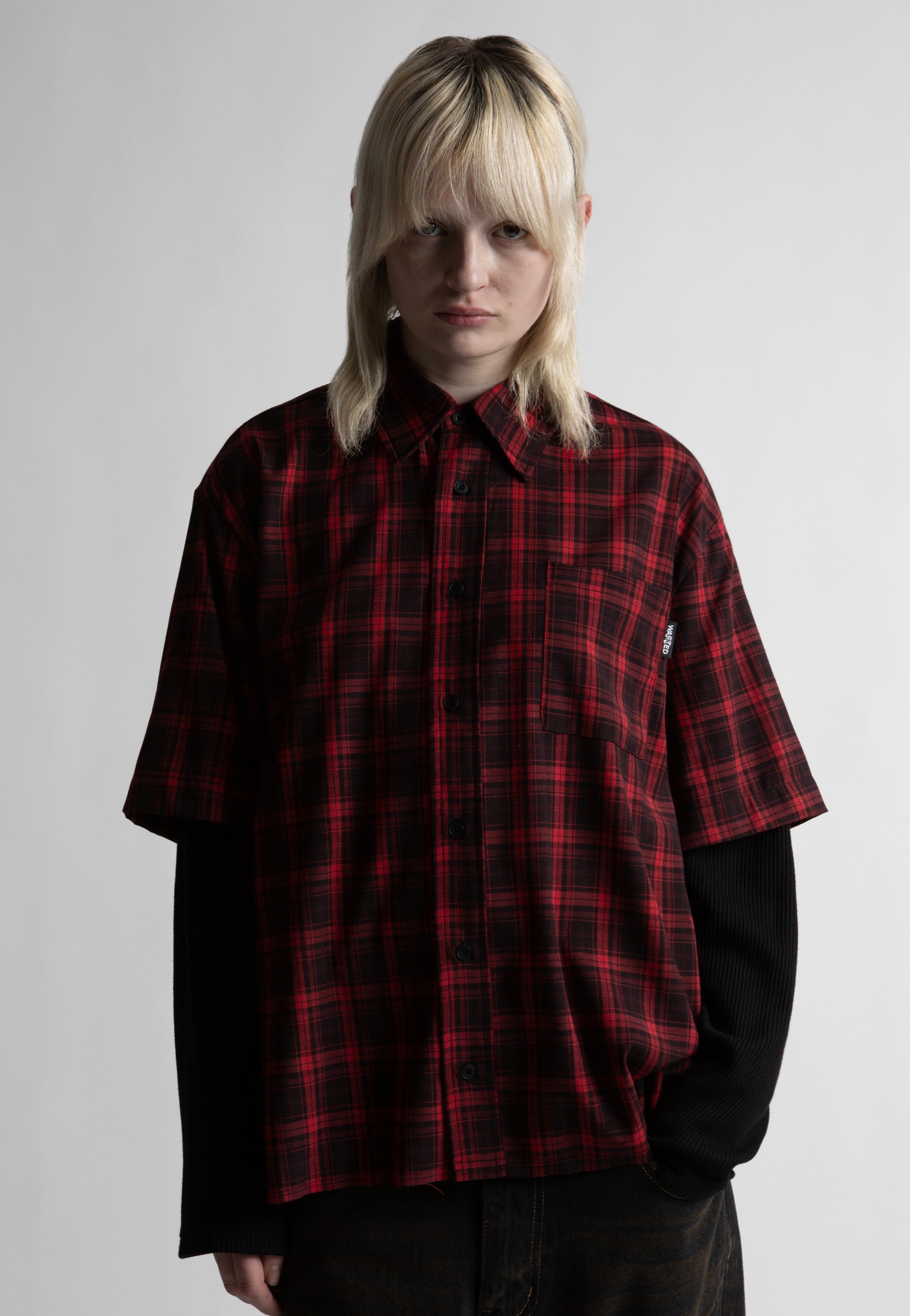 Wasted Paris - Tartan Age Fire Red Black - Shirt | Women-Image