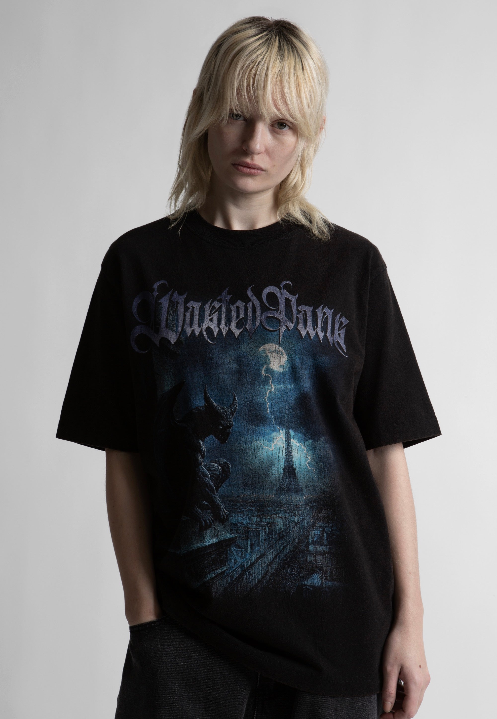 Wasted Paris - Gargoyle Faded Black - T-Shirt | Women-Image