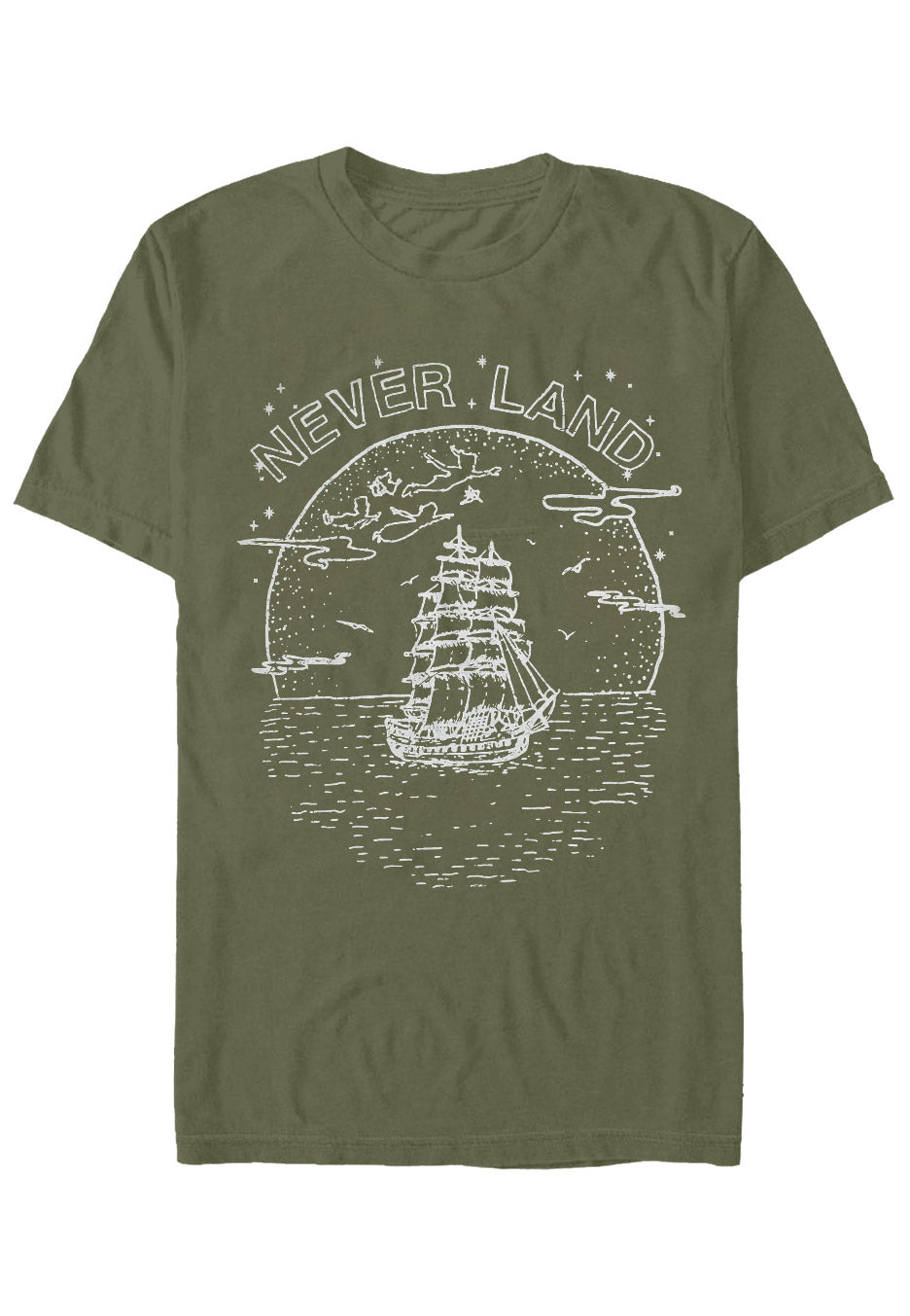 Peter Pan - Neverland Military Green - T-Shirt