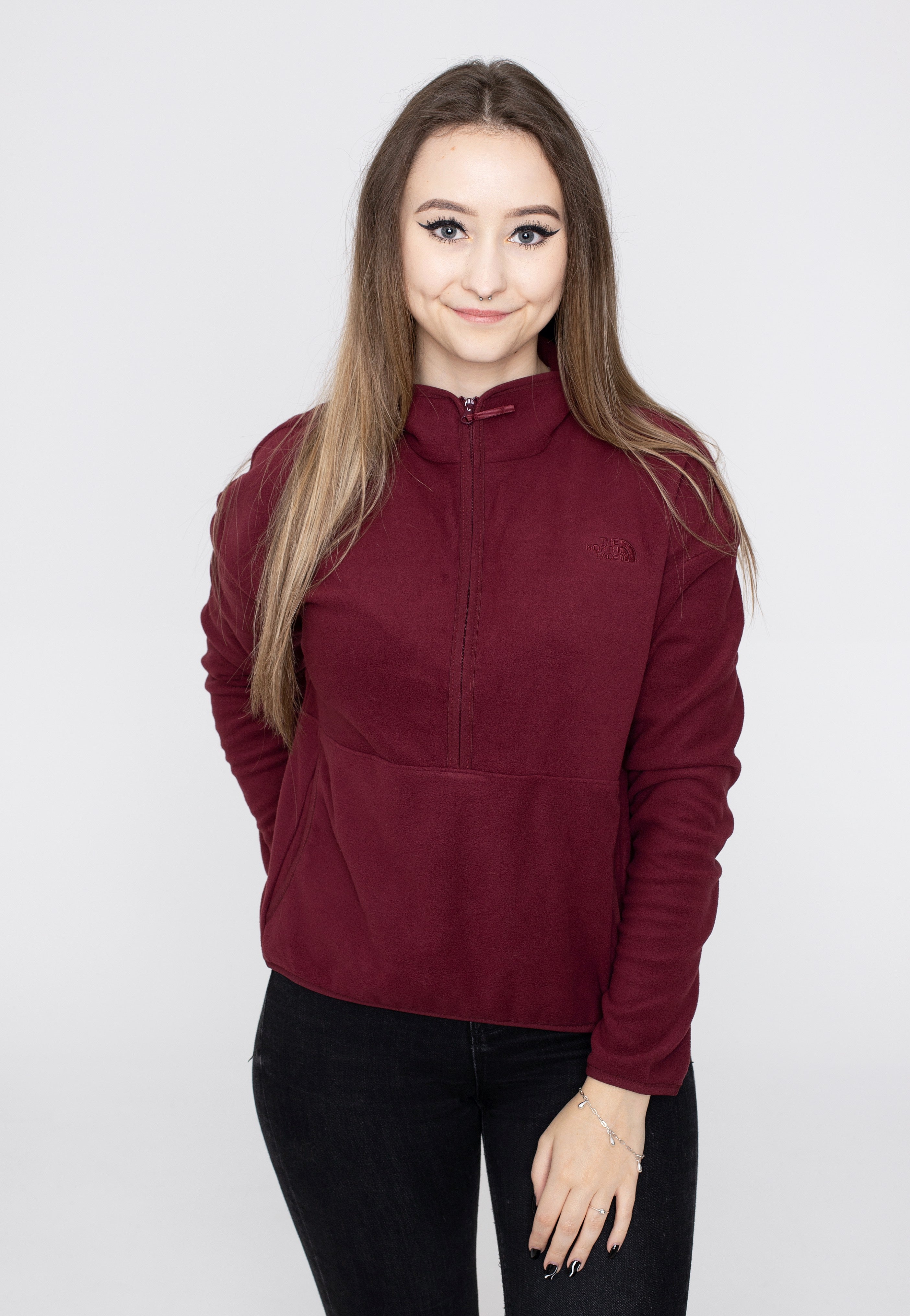 The North Face - Tka Glacier Crop Regal Red - Pullover | Women-Image