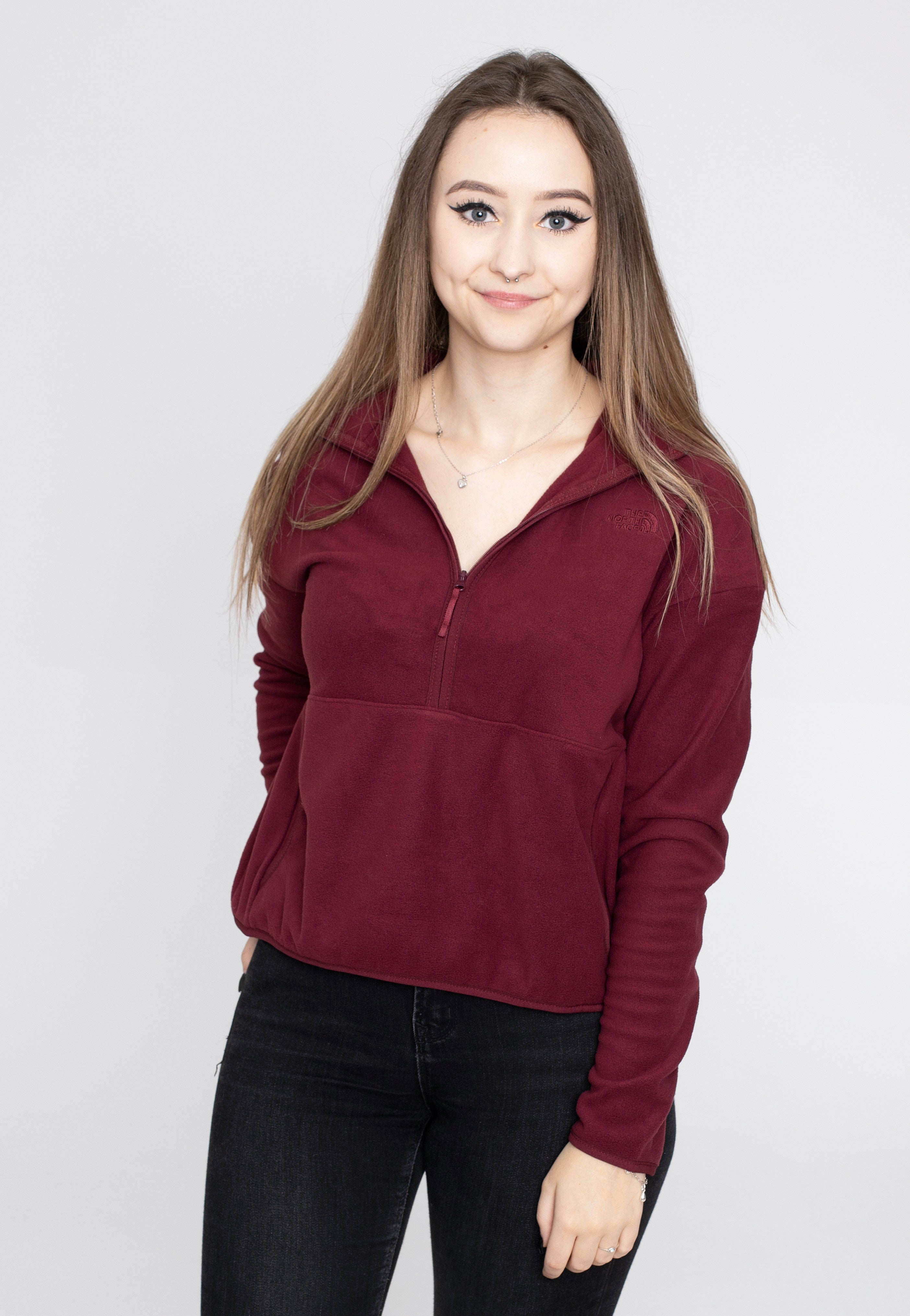 The North Face - Tka Glacier Crop Regal Red - Pullover | Women-Image
