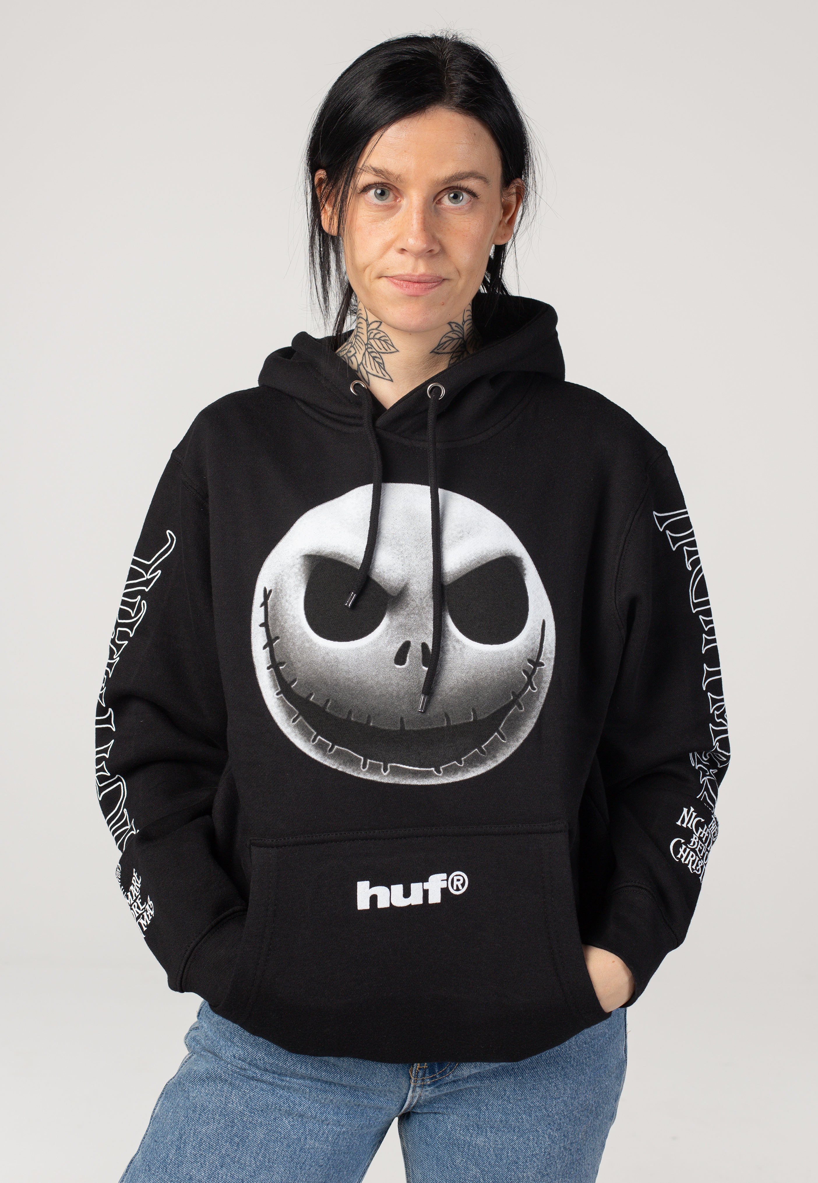 HUF x The Nightmare Before Christmas - Jack Skellington Black - Hoodie | Women-Image