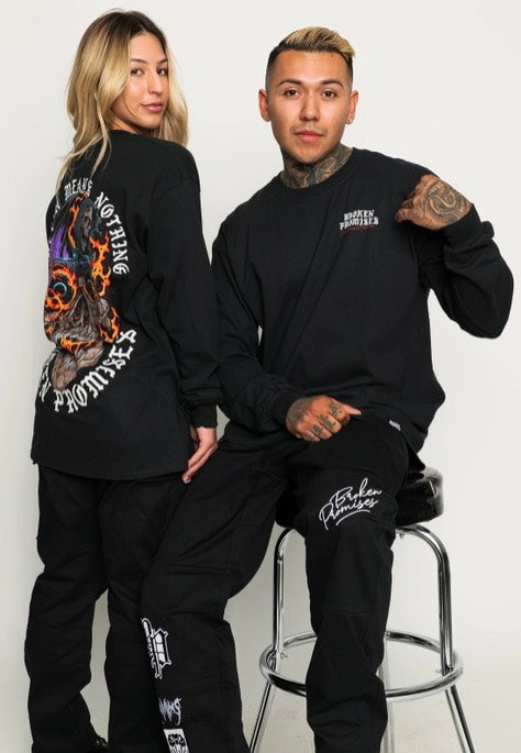 Broken Promises - Magma Black - Longsleeve | Women-Image