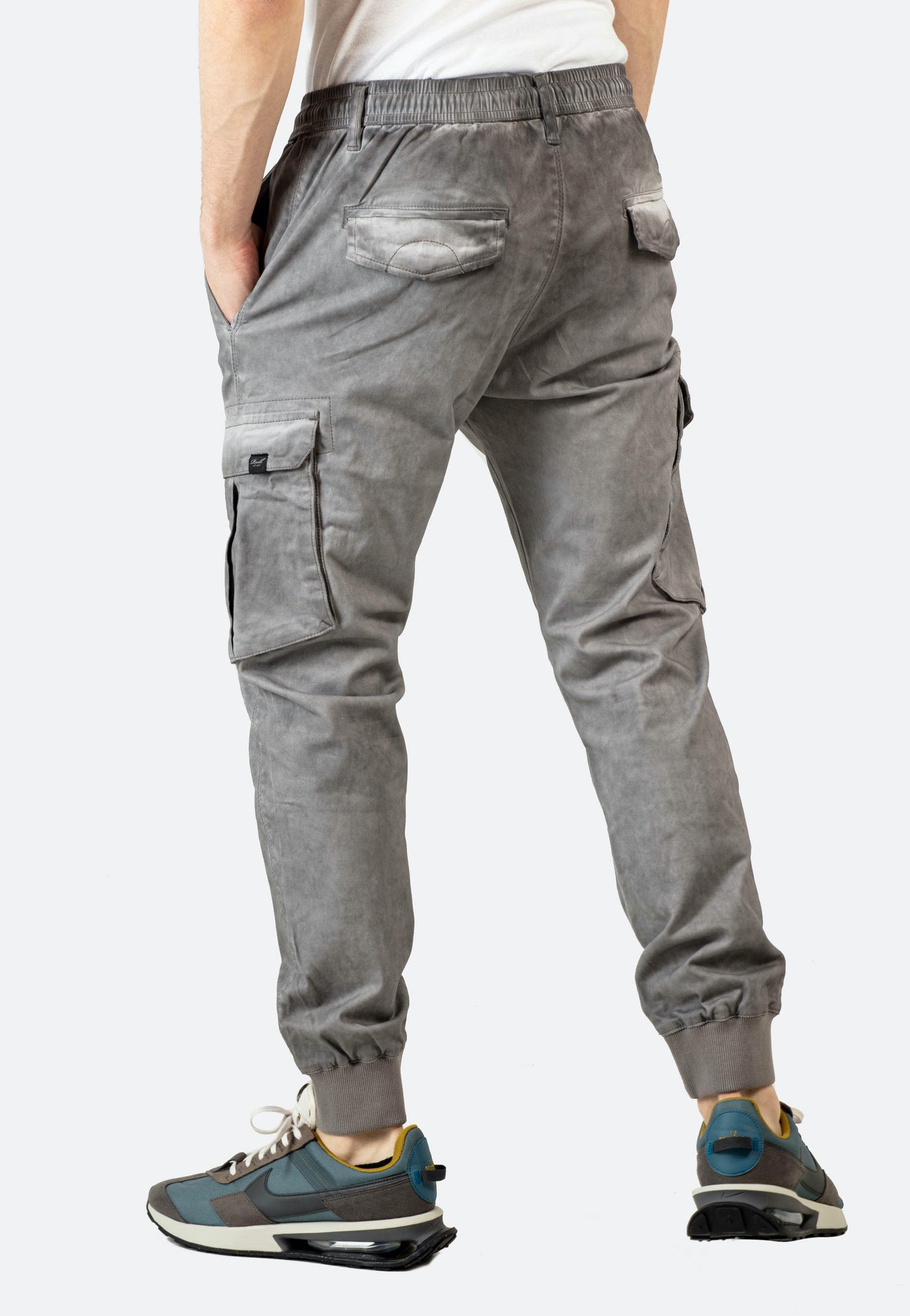 REELL - Reflex Rib Cargo Grey Cold Dye - Pants | Men-Image