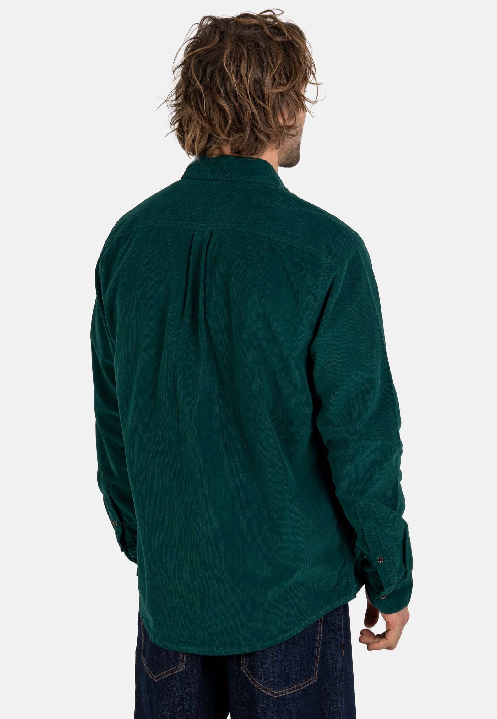 REELL - Dual Cord Forest Green - Shirt | Men-Image