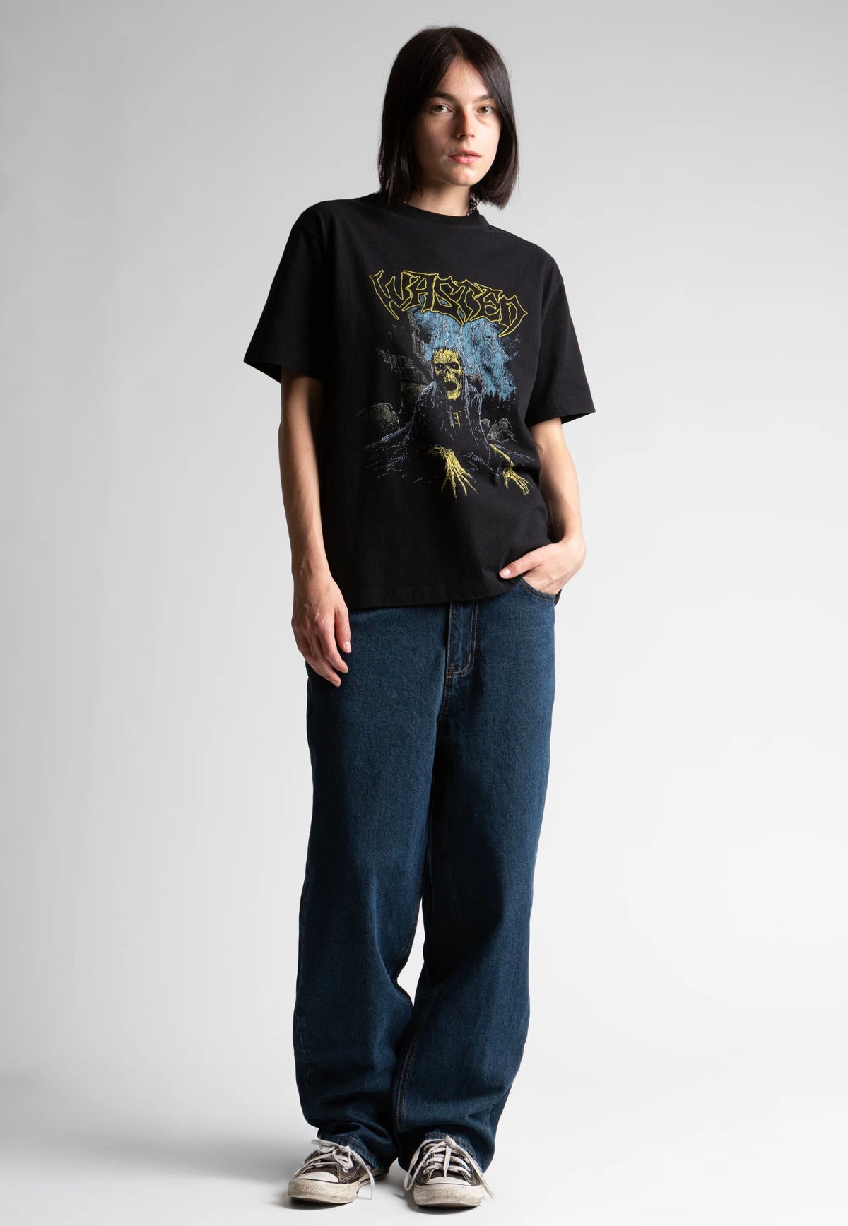 Wasted Paris Tomb Black T-Shirt | Women-Image