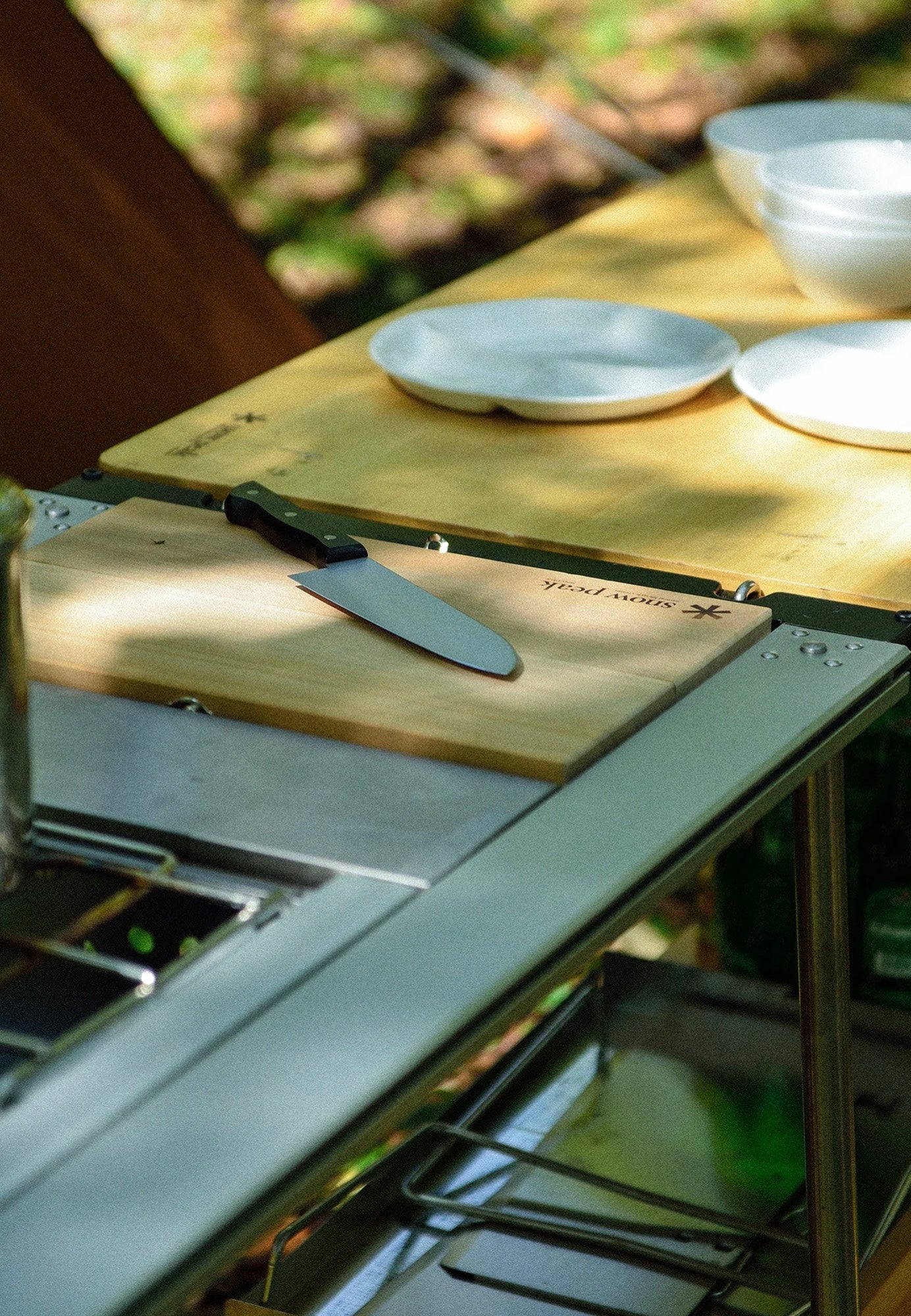 Snow Peak - Chopping L - Board Set | Neutral-Image