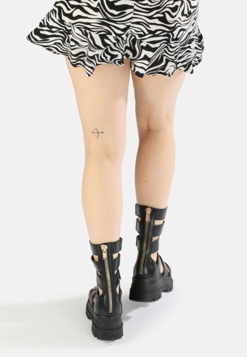 Buffalo - Aspha Zeus Platform Vegan Box Nappa Black - Girl Sandals | Women-Image