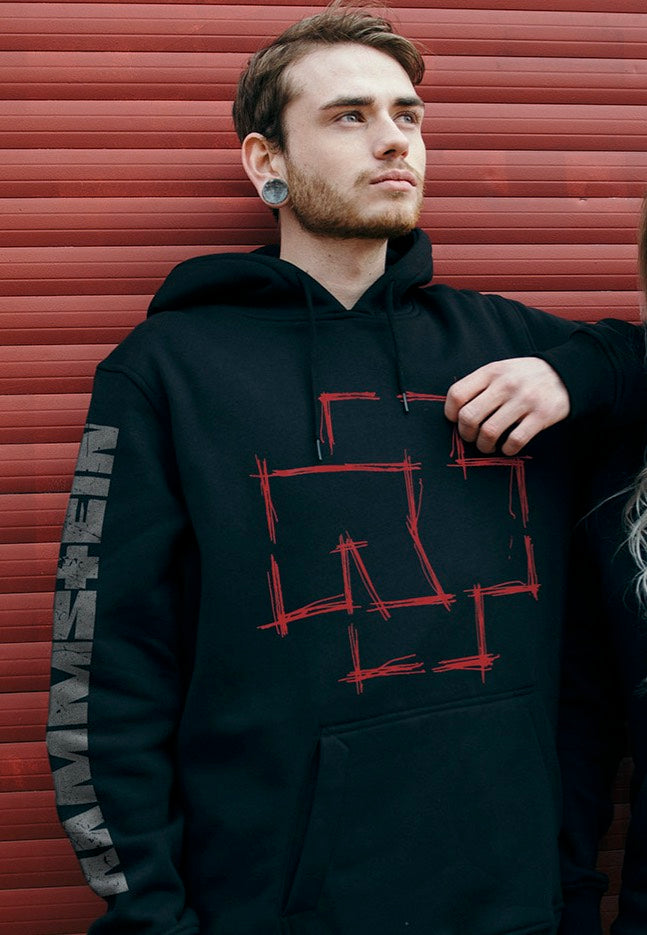 ミュージシャン Rammstein Official Hoodie S Hoodie ”Weisses Kreuz” | Rammstein-Shop