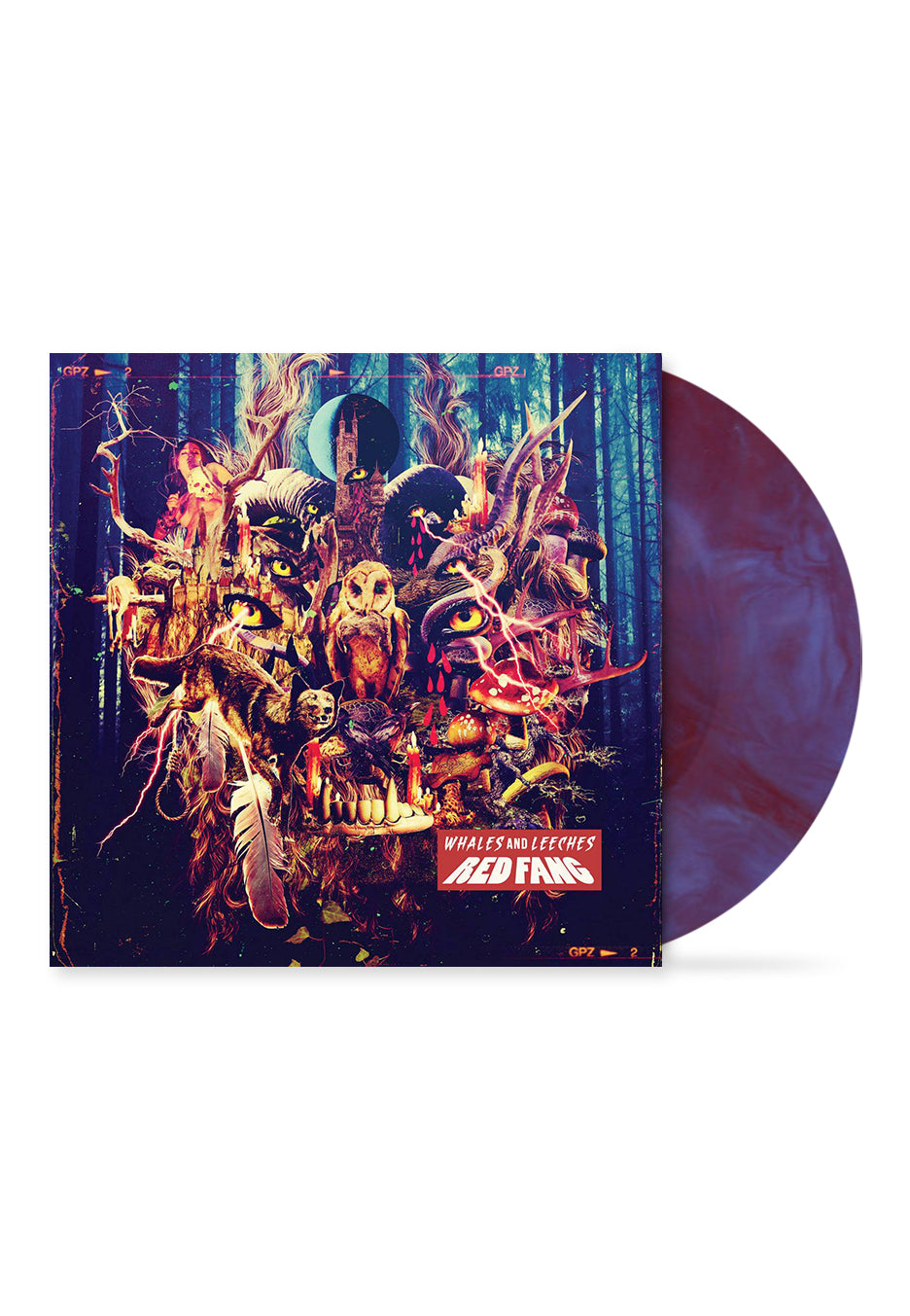 Red Fang - Whales And Leeches Red And Cyan Blue - Colored Vinyl | Neutral-Image