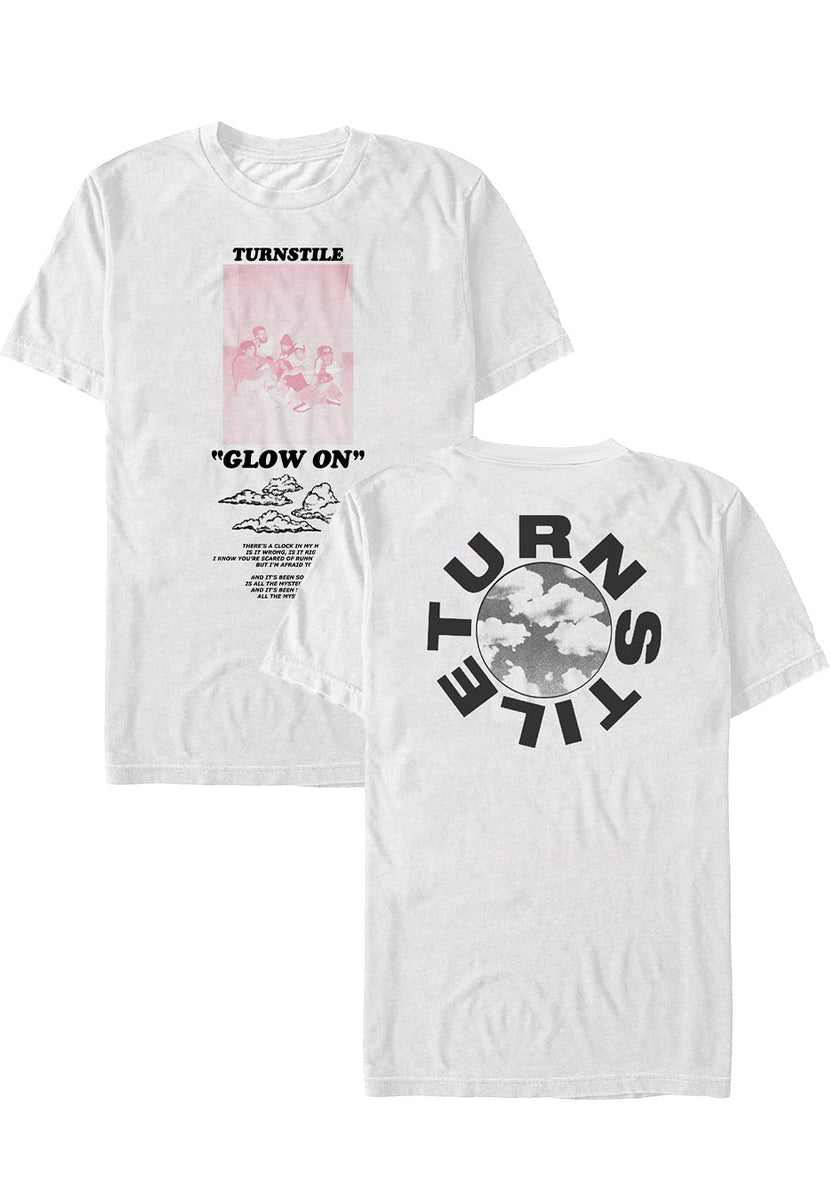Turnstile Glow On White - T-Shirt | Impericon