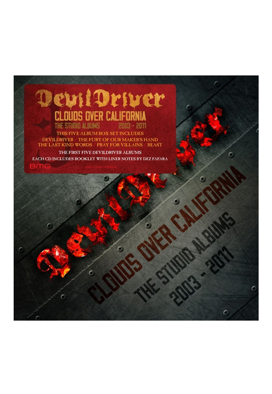 DevilDriver - Clouds Over California: The Studio Albums 2003-2011 - 5 CD Box | Neutral-Image