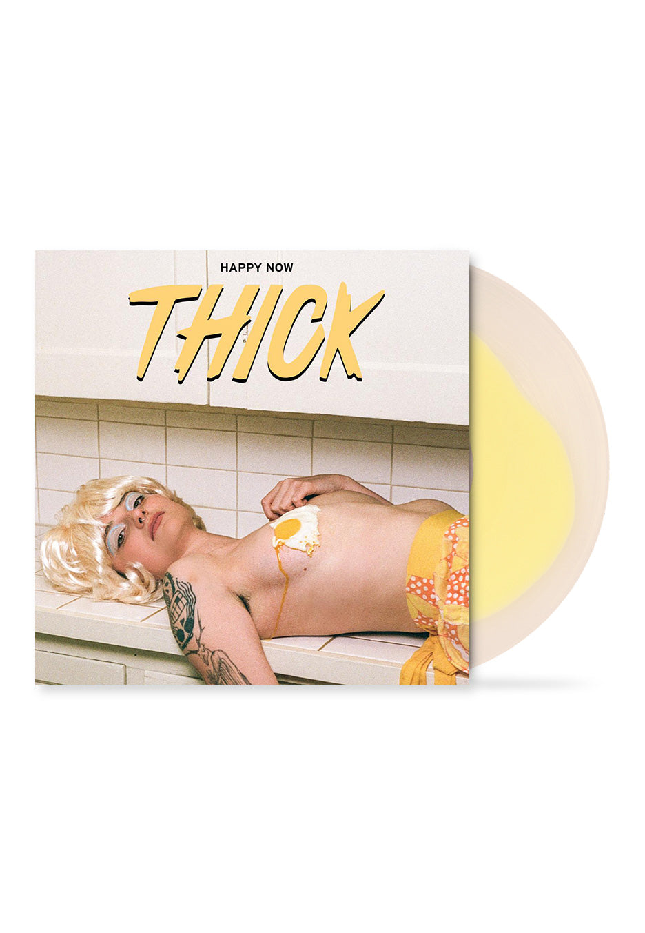 Thick - Happy Now Ltd. Milky Clear and Yellow - Colored Vinyl | Neutral-Image