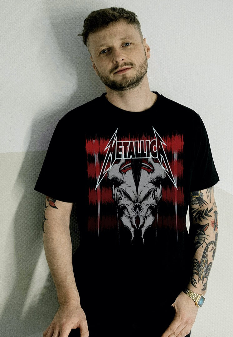 Metallica - Squindo White Skull - T-Shirt | Men-Image