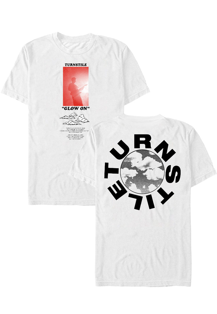 Turnstile Pat Glow On White - T-Shirt | Impericon