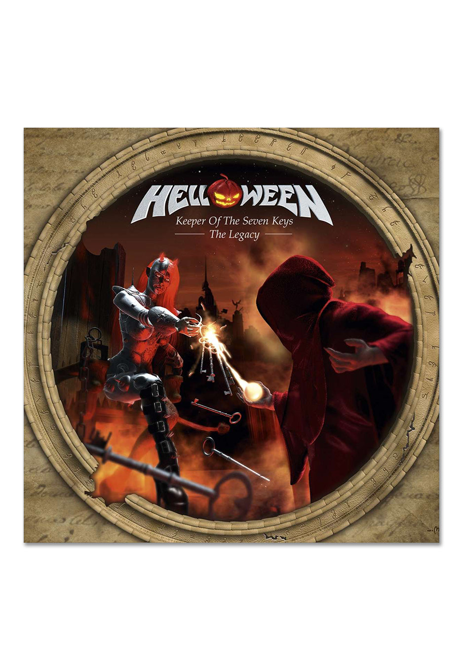 Helloween Keeper Of The Seven Keys: The Legacy Ltd. Orange/White Marbled 2 Vinyl | Neutral-Image