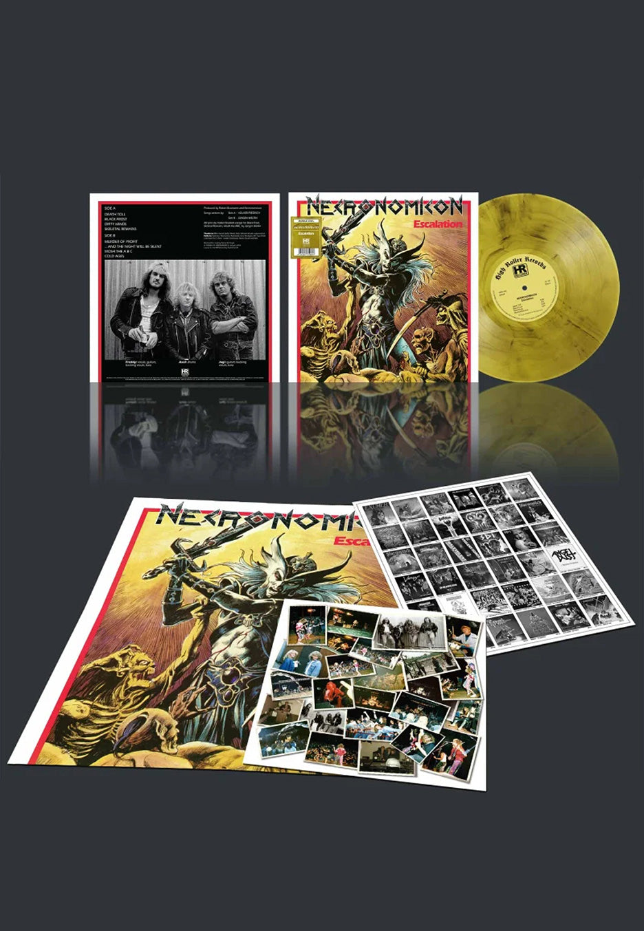 Nekronomicon - Escalation Ltd. Transparent Yellow/Black - Marbled Vinyl | Neutral-Image