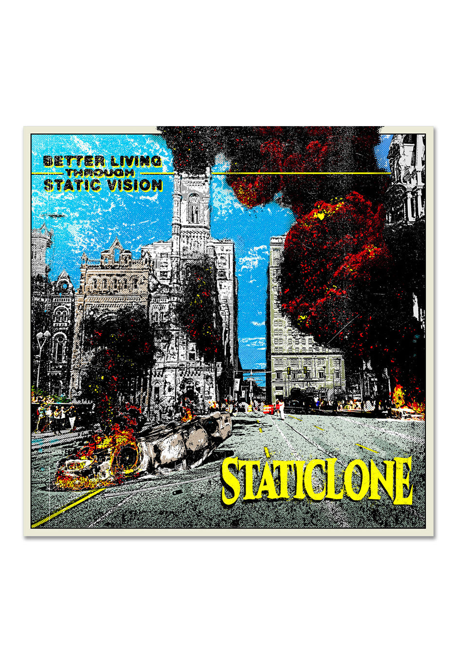 Staticlone - Better Living Through Static Vision Ltd. Oxblood/Yello Merge - Colored Vinyl | Neutral-Image