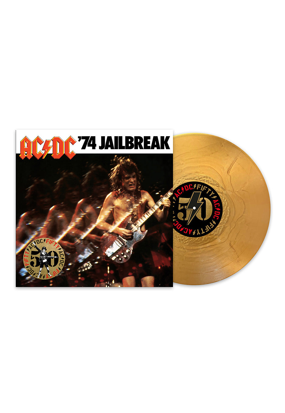 AC/DC 74 Jailbreak (Limited 50th Anniversary) Gold - Colored Vinyl ...