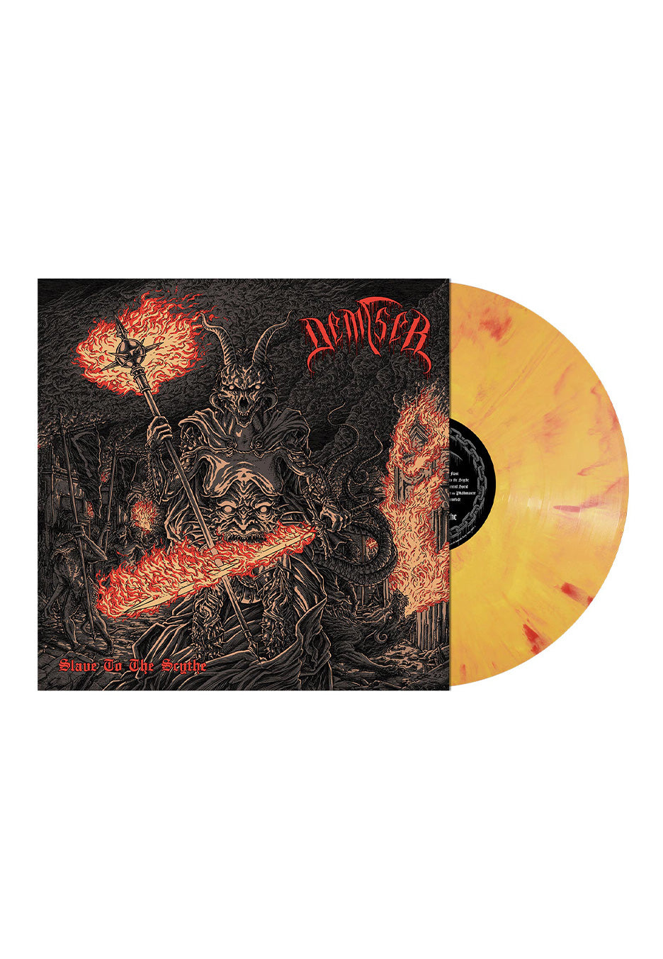 Demiser - Slave To The Scythe Ltd. "Carbureted Fire" Solar Flare Yellow - Colored Vinyl | Neutral-Image
