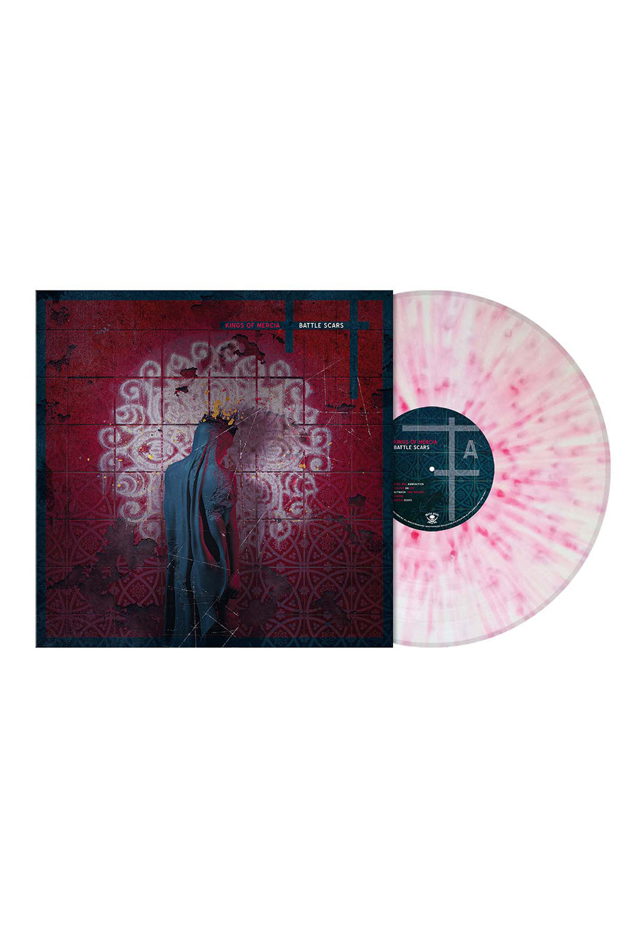 Kings Of Mercia - Battle Scars Ltd. Milky White w/ Pink - Splattered Vinyl | Neutral-Image