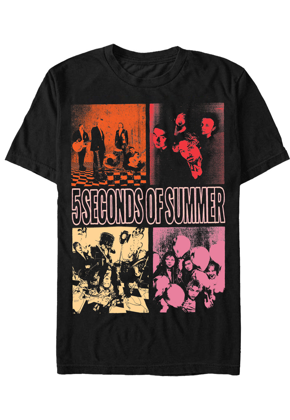5 Seconds Of Summer - Colour 4 Square - T-shirt | Impericon