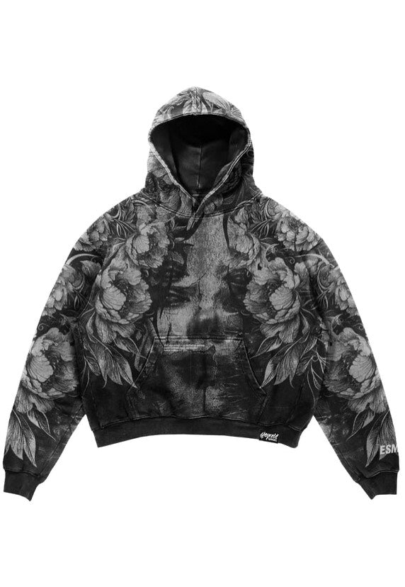 Stay Cold Apparel - Heart Like Winter Allover Oversized - Hoodie | Neutral-Image